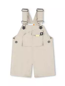 Хлопчатобумажные комбинезоны с логотипом baby ripstop Timberland, цвет Natural
