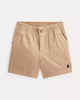 Хлопчатобумажные шорты для мальчика с вышитой лошадкой Polo Ralph Lauren, бежевый