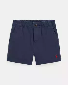 Хлопчатобумажные шорты для мальчика с вышитой лошадкой Polo Ralph Lauren, тёмно-синий