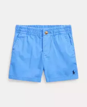 Хлопчатобумажные шорты для мальчика с вышитой лошадкой Polo Ralph Lauren, голубой