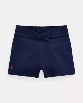 Хлопчатобумажные шорты для мальчика с вышитой лошадкой Polo Ralph Lauren, тёмно-синий