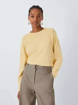 Хлопчатобумажный джемпер реглан John Lewis, желтый