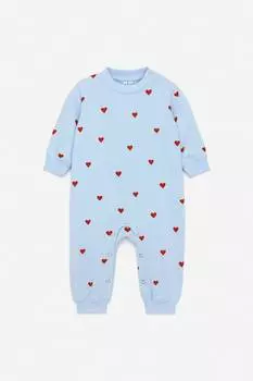 Хлопчатобумажный комбинезон Arket, голубой