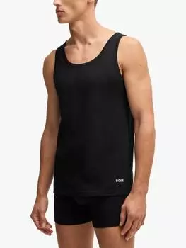 Хлопчатобумажный жилет-майка HUGO BOSS, разноцветный