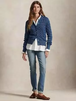 Хлопка вязаный кардиган Ralph Lauren, цвет Indigo