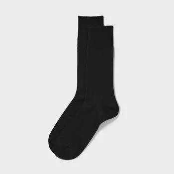 ХЛОПКОВЫЕ Носки Пике SUPIMA UNIQLO, черный