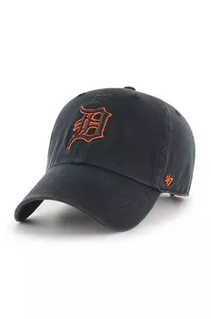 Хлопковая бейсболка 47 бренда MLB Detroit Tigers 47 Brand, черный
