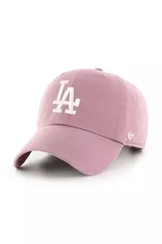 Хлопковая бейсболка 47 бренда MLB Los Angeles Dodgers 47 Brand, розовый