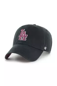 Хлопковая бейсболка 47 бренда MLB Los Angeles Dodgers 47 Brand, черный