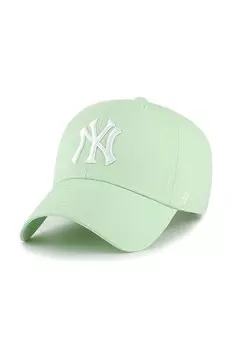 Хлопковая бейсболка 47 бренда MLB New York Yankees 47 Brand, зеленый