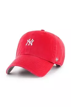 Хлопковая бейсболка 47 бренда MLB New York Yankees 47 Brand, красный