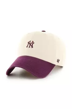 Хлопковая бейсболка 47 бренда MLB New York Yankees 47 Brand, бежевый