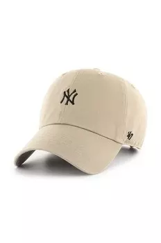 Хлопковая бейсболка 47 бренда MLB New York Yankees 47 Brand, бежевый