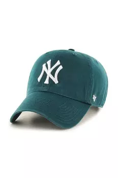 Хлопковая бейсболка 47 бренда MLB New York Yankees 47 Brand, зеленый