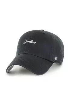 Хлопковая бейсболка 47 бренда MLB New York Yankees 47 Brand, черный