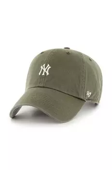 Хлопковая бейсболка 47 бренда MLB New York Yankees 47 Brand, коричневый