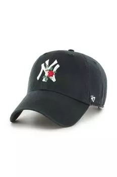 Хлопковая бейсболка 47 бренда MLB New York Yankees 47 Brand, черный