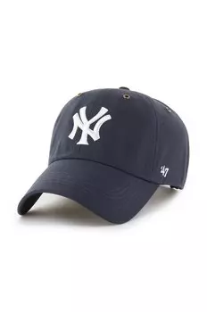 Хлопковая бейсболка 47 бренда MLB New York Yankees 47 Brand, темно-синий