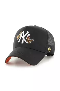 Хлопковая бейсболка 47 бренда MLB New York Yankees 47 Brand, черный
