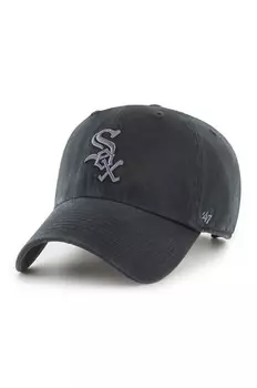 Хлопковая бейсболка 47 марки MLB Chicago White Sox 47 Brand, черный