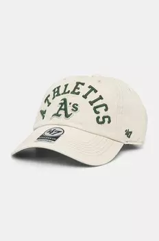 Хлопковая бейсболка 47 марки MLB Oakland Athletics 47 Brand, бежевый