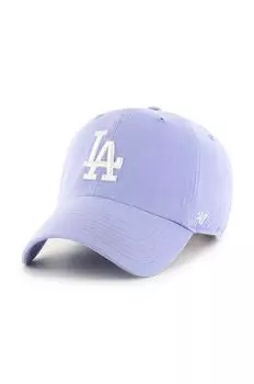 Хлопковая бейсболка 50-го бренда MLB Los Angeles Dodgers 47brand, фиолетовый