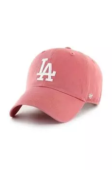 Хлопковая бейсболка 58brand MLB Los Angeles Dodgers 47brand, розовый
