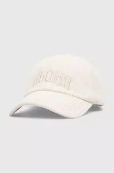 Хлопковая бейсболка Billabong, бежевый