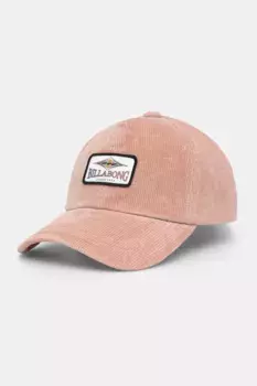 Хлопковая бейсболка Billabong, розовый