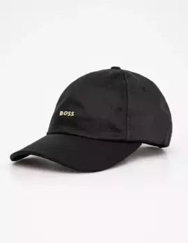 Хлопковая бейсболка BOSS, черный