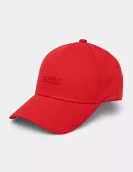 Хлопковая бейсболка BOSS, красный