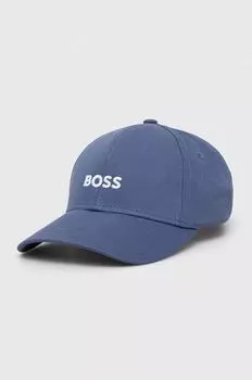 Хлопковая бейсболка Boss, синий