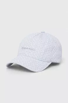 Хлопковая бейсболка Calvin Klein, синий