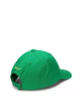 Хлопковая бейсболка-чинос для малышей и маленьких мальчиков Polo Ralph Lauren, зеленый