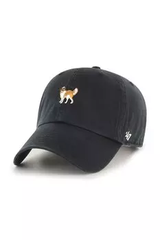 Хлопковая бейсболка Dog Base Runner Icon 47 Brand, черный