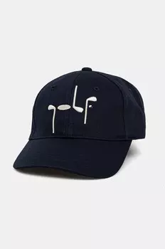 Хлопковая бейсболка EA7 Emporio Armani, темно-синий