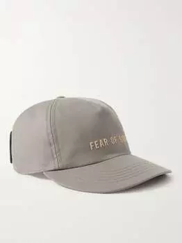 Хлопковая бейсболка Eternal с начесом и логотипом FEAR OF GOD, серый