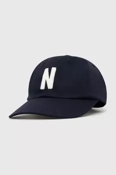 Хлопковая бейсболка Felt N Twill Sports Cap Norse Projects, темно-синий