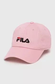 Хлопковая бейсболка Fila, роза