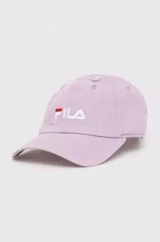 Хлопковая бейсболка Fila, розовый