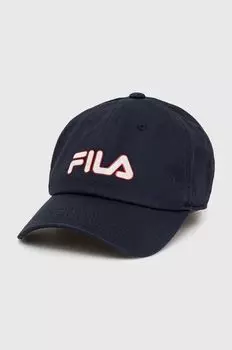 Хлопковая бейсболка Fila, темно-синий