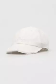 Хлопковая бейсболка Guess, белый