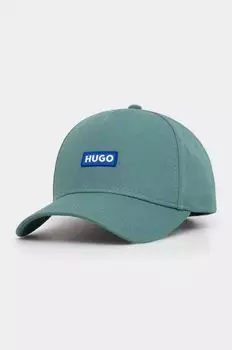 Хлопковая бейсболка Hugo Blue, зеленый