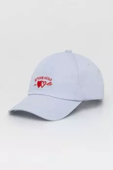 Хлопковая бейсболка Hugo, синий