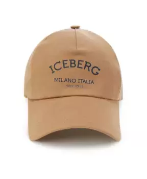 Хлопковая бейсболка Iceberg, коричневый