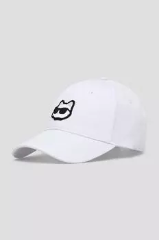 Хлопковая бейсболка Karl Lagerfeld, белый