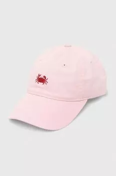 Хлопковая бейсболка Levi's, розовый
