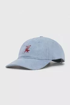 Хлопковая бейсболка Levi's, синий