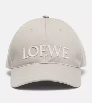 Хлопковая бейсболка Loewe, Lady Grey