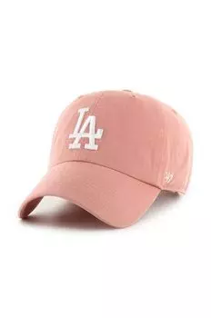 Хлопковая бейсболка Los Angeles Dodgers 47 brand, оранжевый